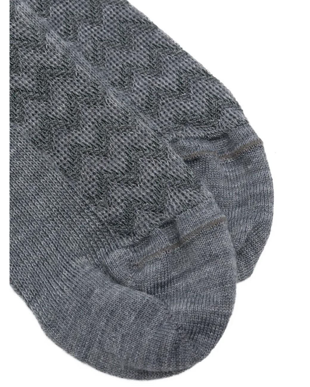 Missoni Gray Zigzag-Knit Socks