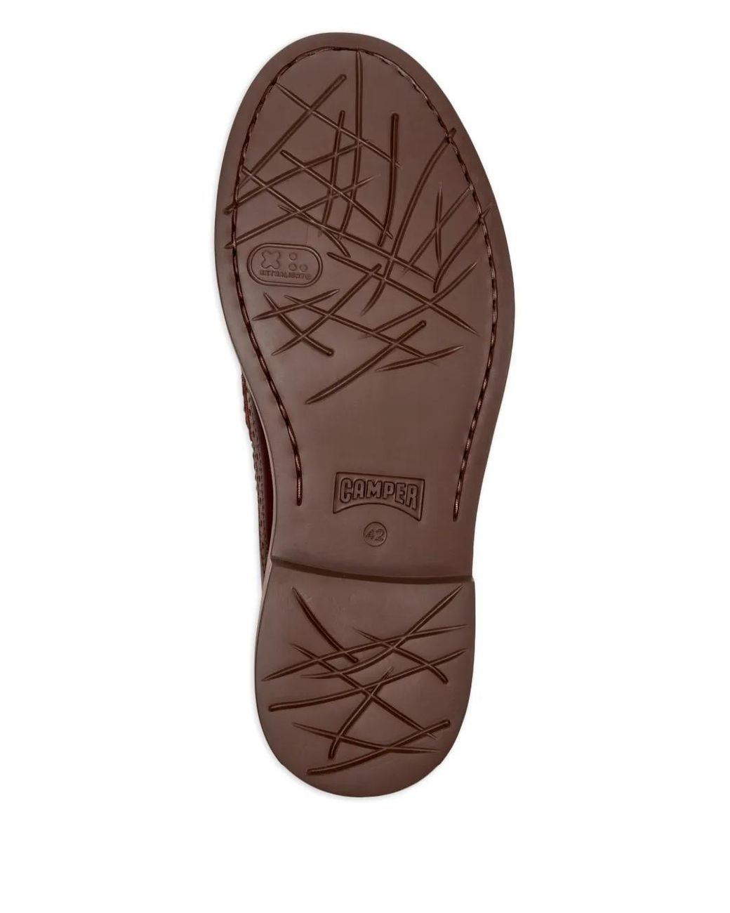 Camper Brown Dean Penny-Bar Loafers
