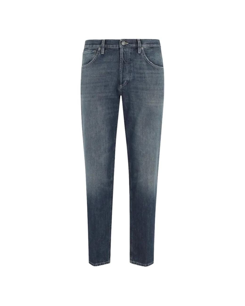 Dondup Blue Brighton Five-Pocket Jeans for men