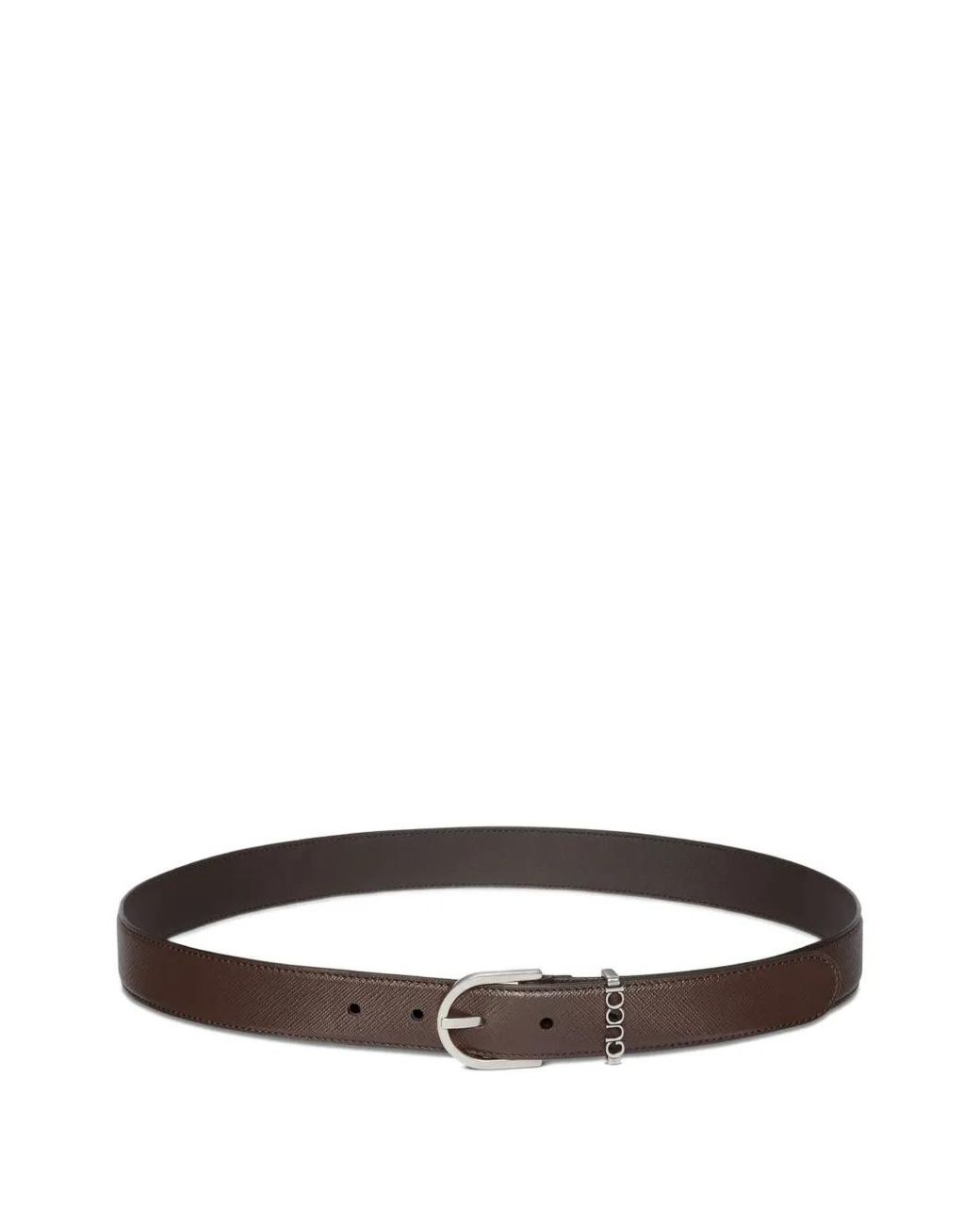 Gucci White Logo-Buckle Belt for men