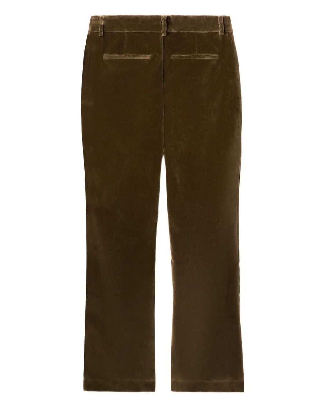 LaDoubleJ Green 24/7 Velvet Flared Trousers