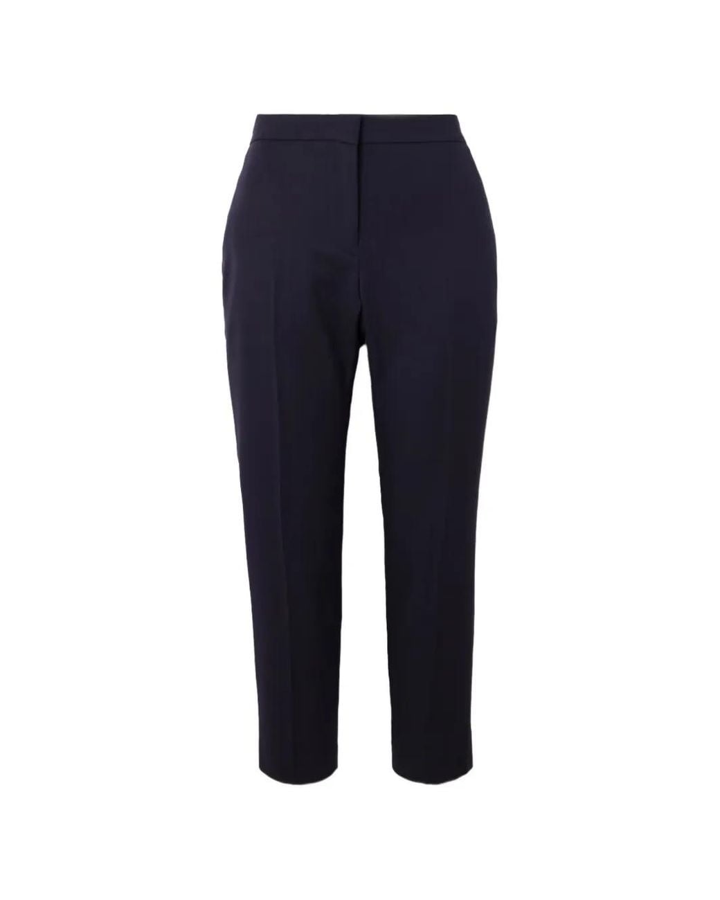 McQueen Blue Pantalon De Costume À Plis Marqués