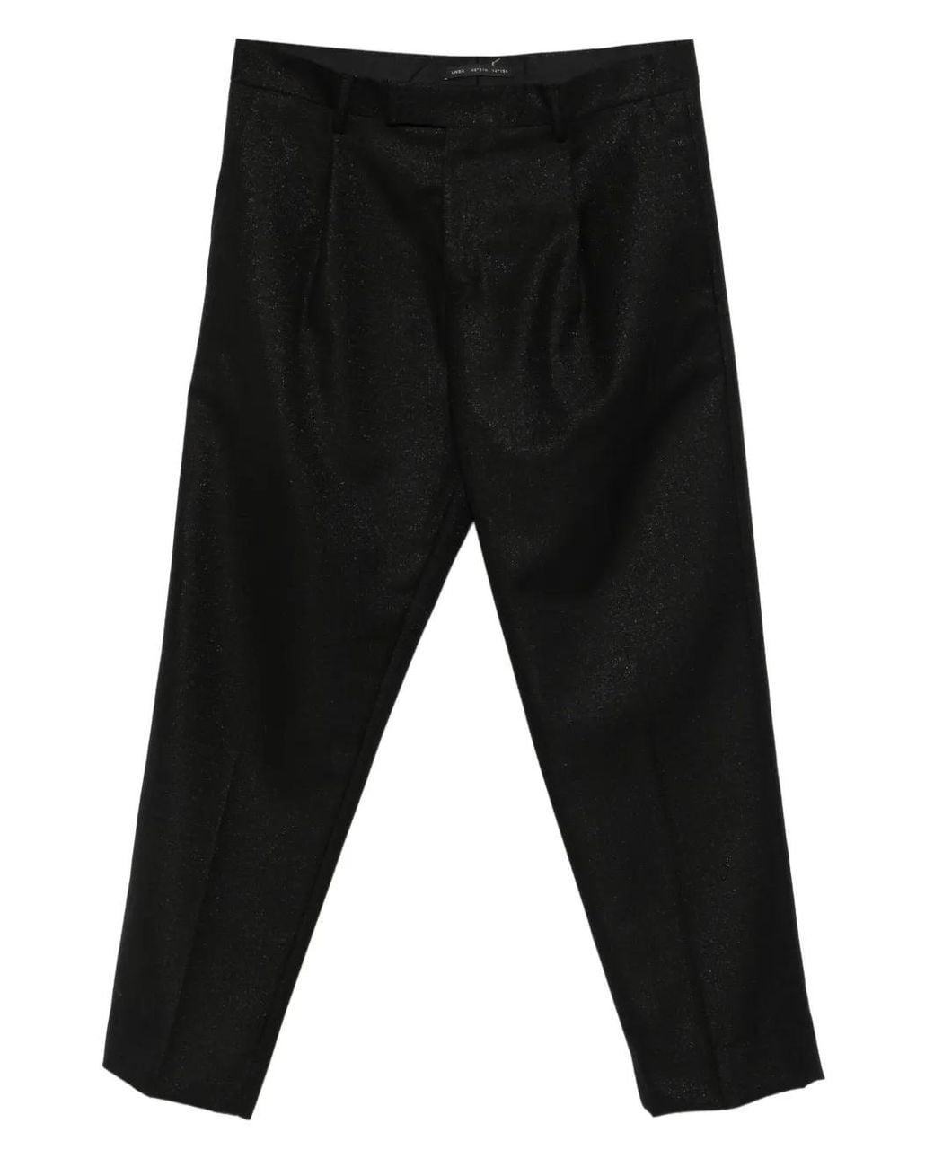 Low Brand Black Straight-Leg Trousers for men