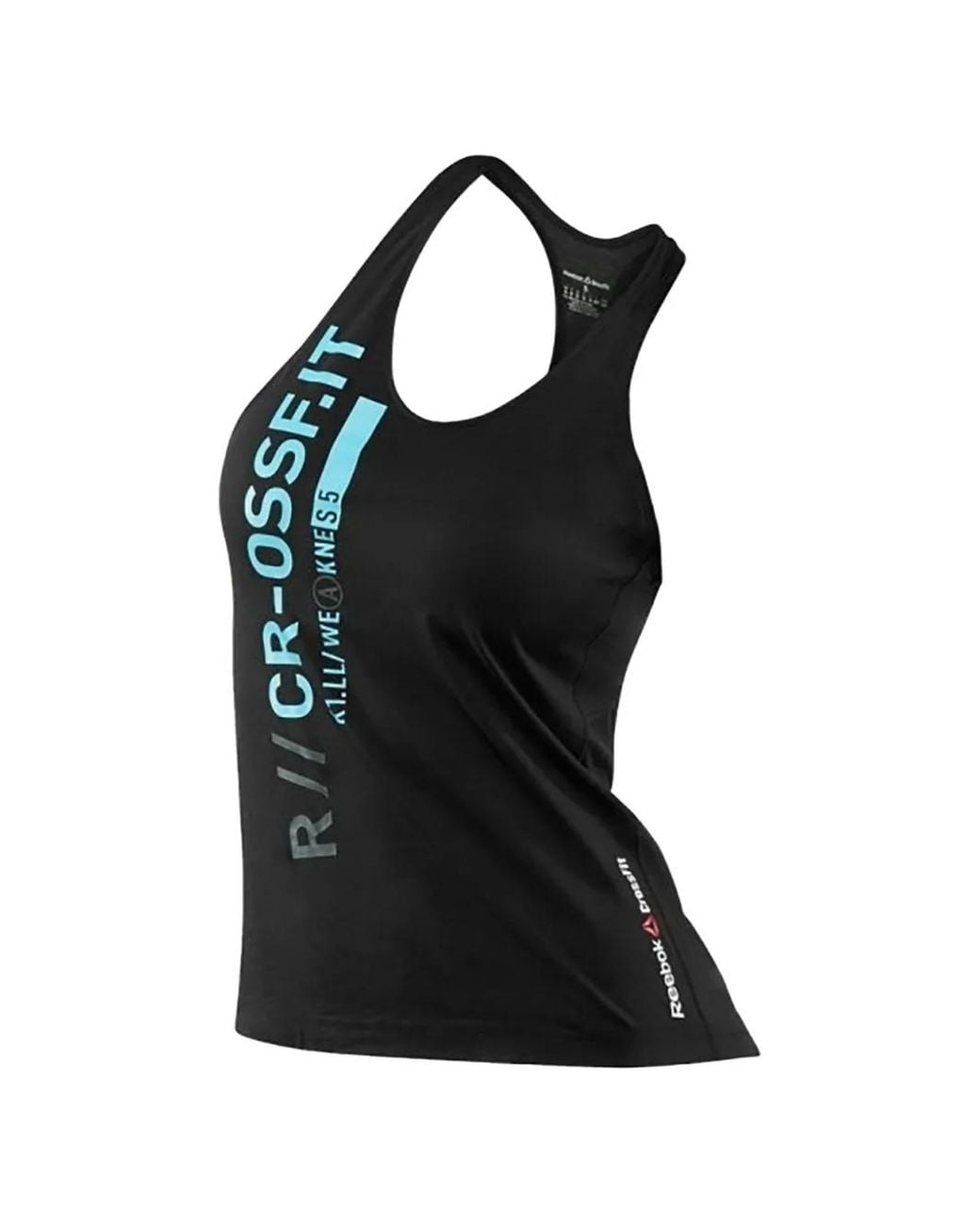 Reebok Black Logo-Print Tank Top
