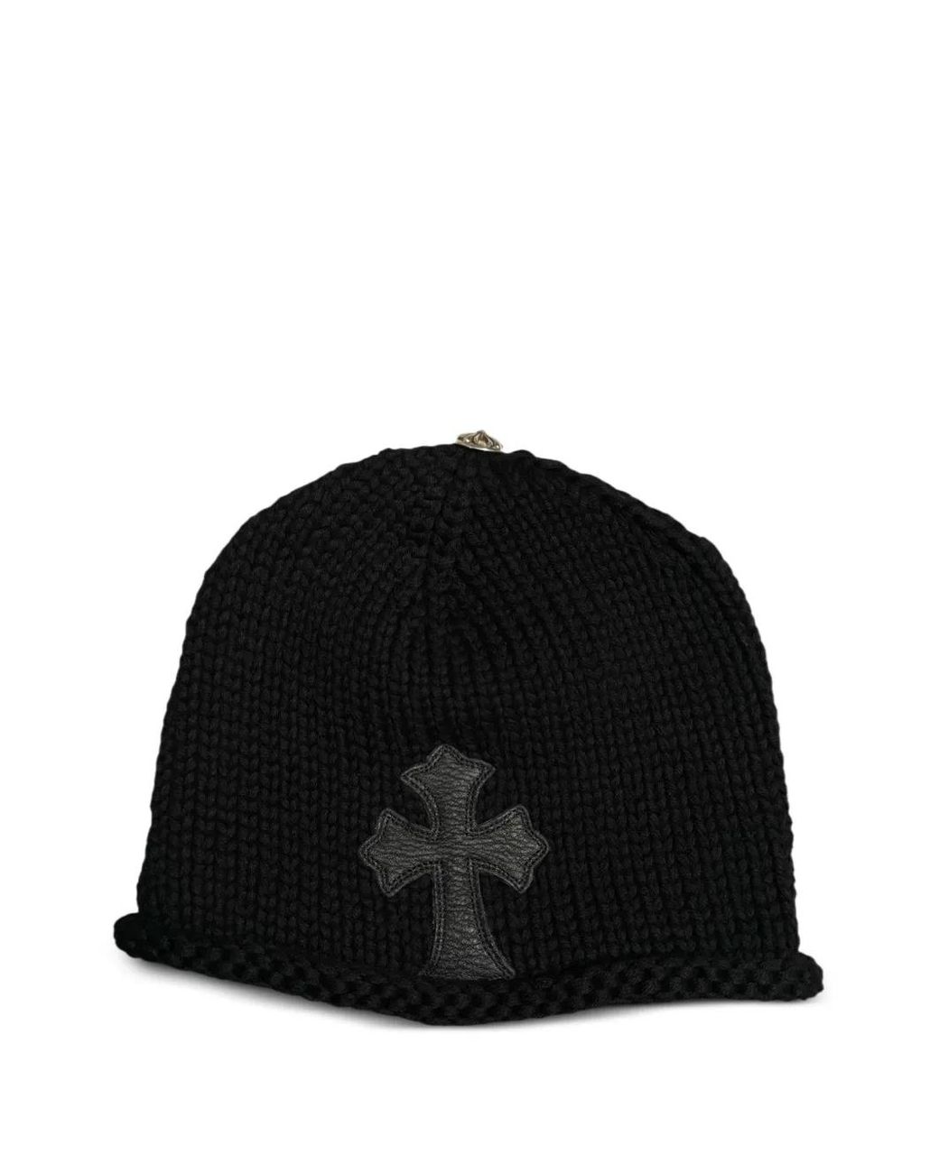 Chrome Hearts Cross Patch Knit Beanie in Black for Men | Lyst