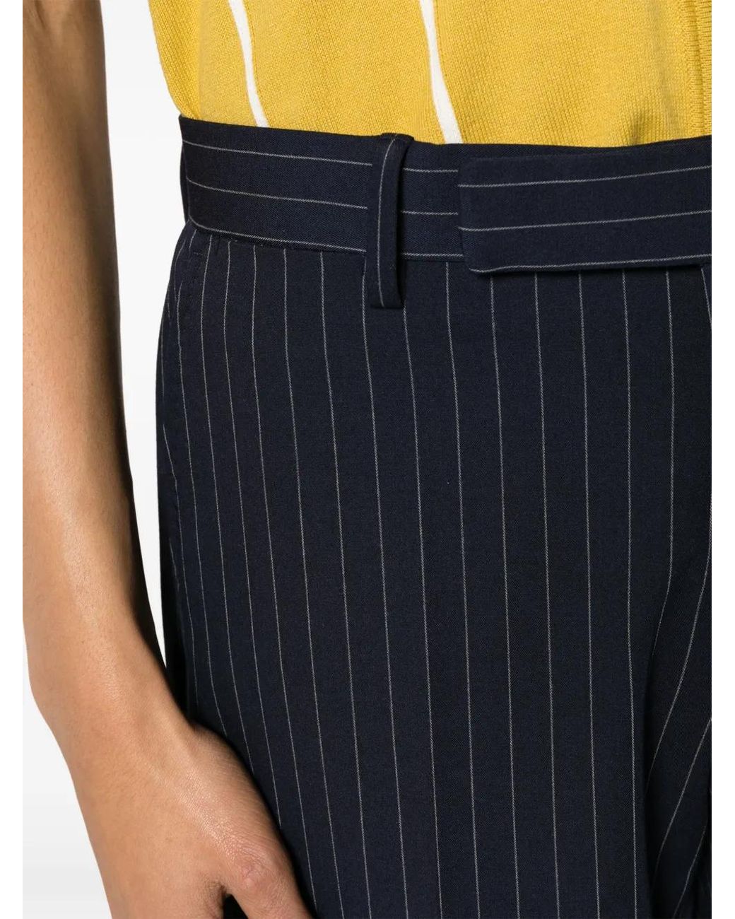 Polo Ralph Lauren Blue Pinstripe Slim-Leg Trousers for men
