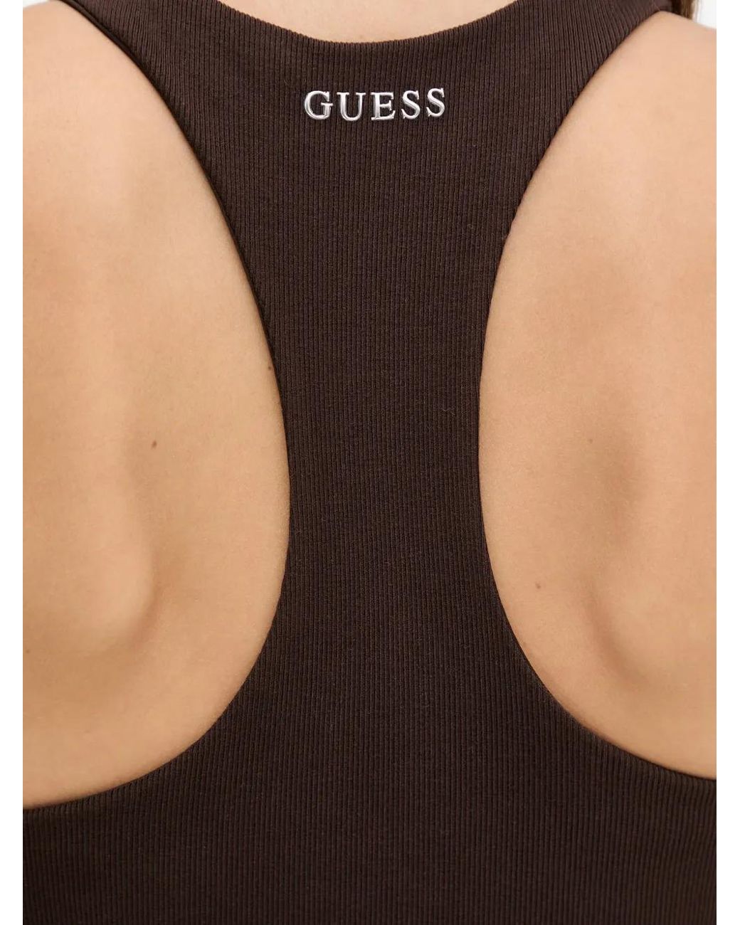 Guess Black Rib Bra Tank