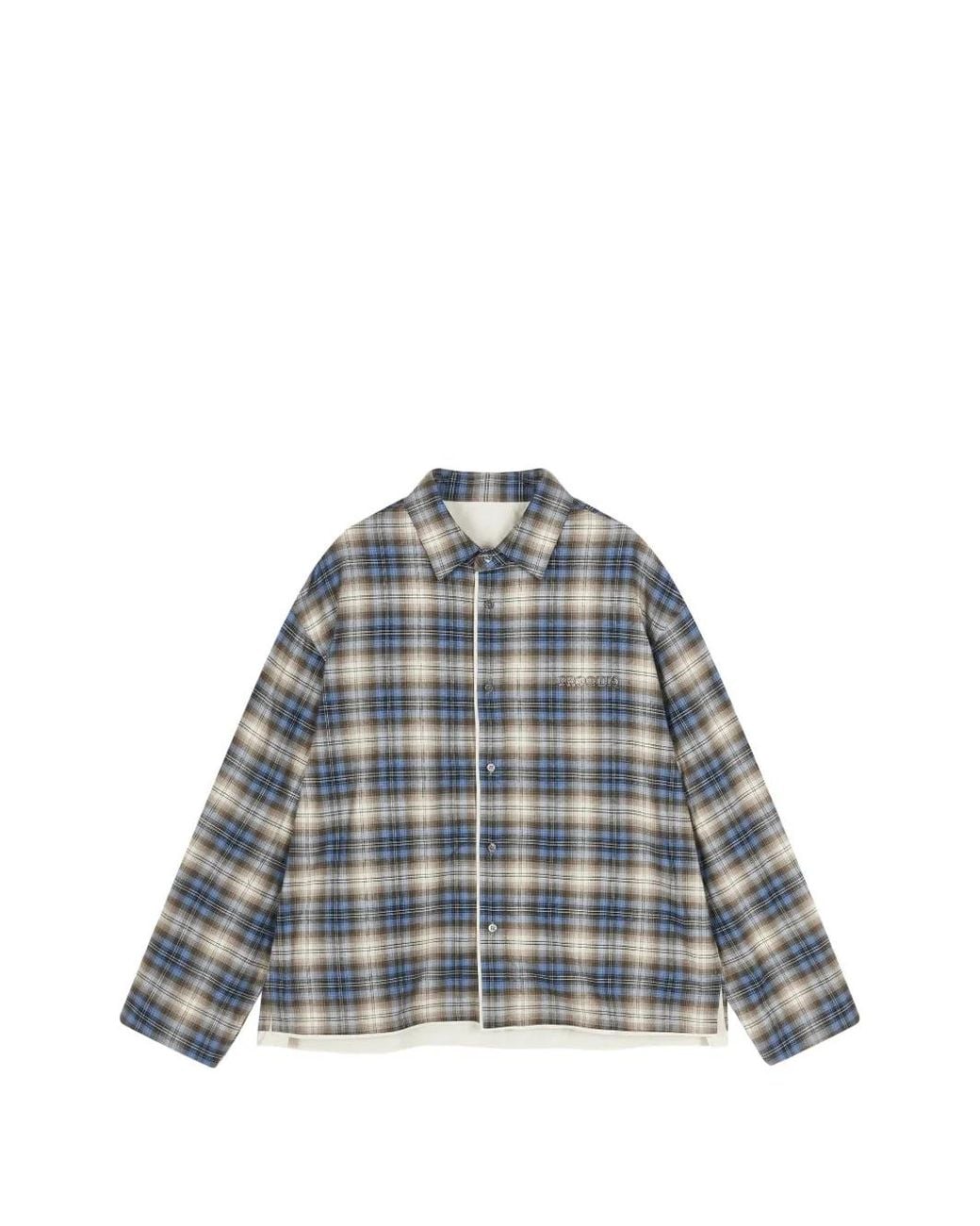 CROQUIS Blue Plaid Relaxed-Fit Shirt for men