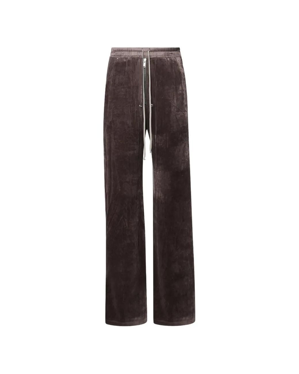 Rick Owens Brown Wide Bela Trousers for men