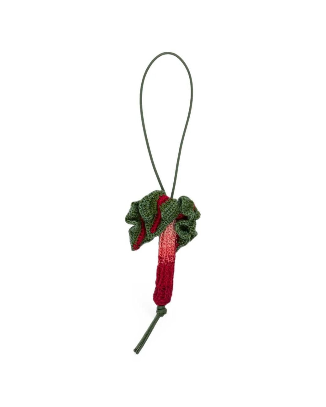 J.W. Anderson White Crochet Rhubarb-Charm