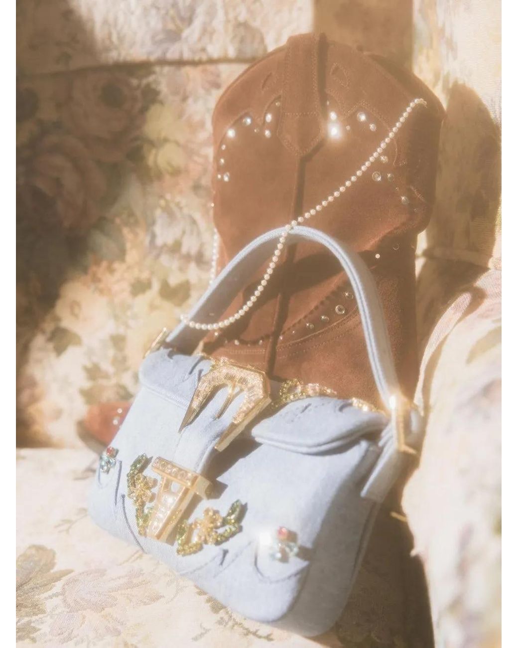 Gedebe Blue Mini Habibi Tote Bag