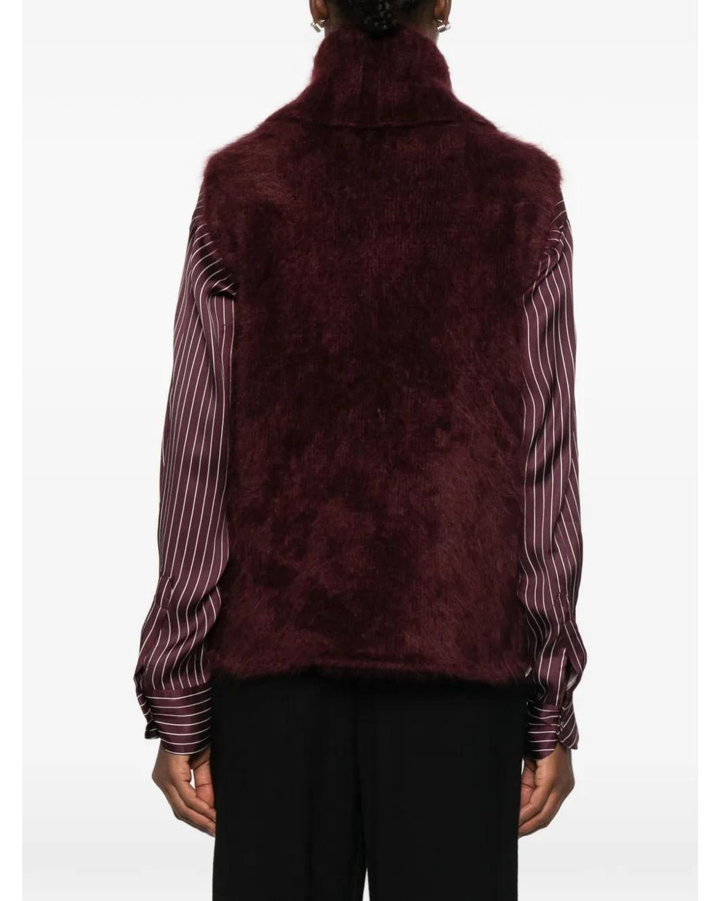 Bompard Purple Haut À Design Sans Manches