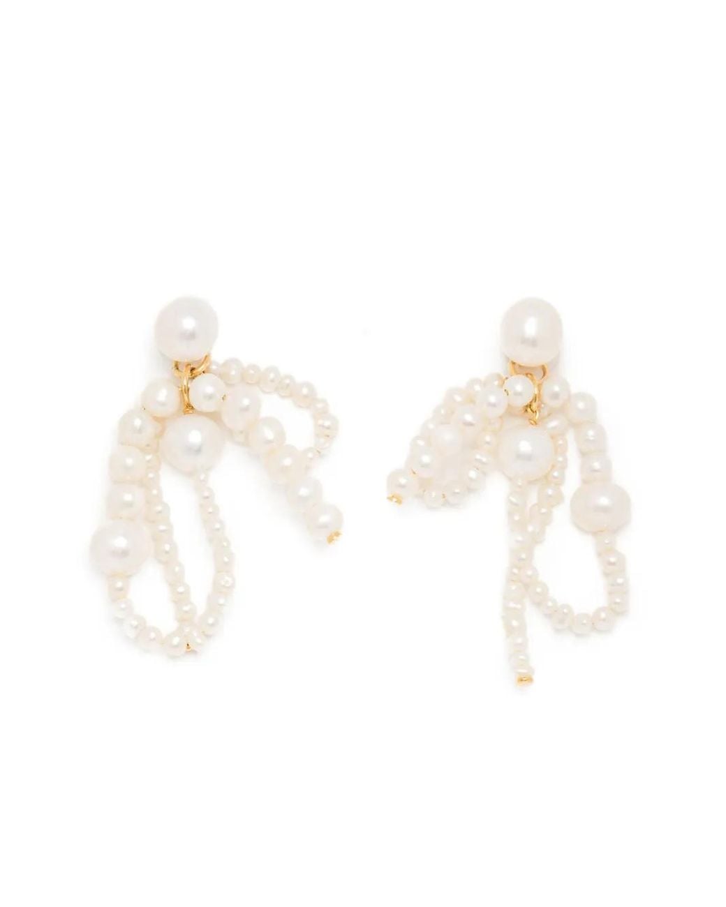 Orecchini Pendenti Con Perle di COMPLETEDWORKS in White