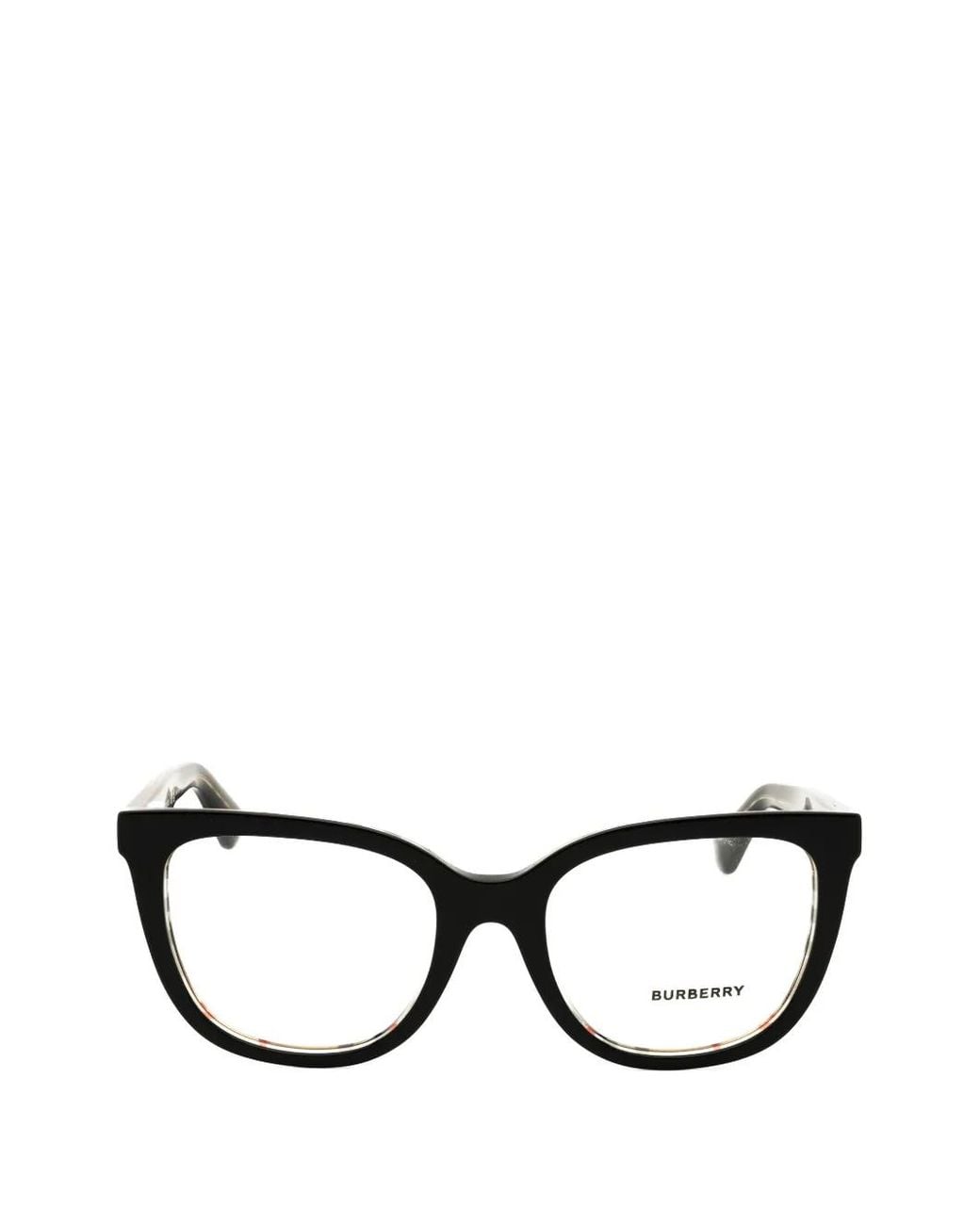 Burberry Black Rectangle-Frame Glasses