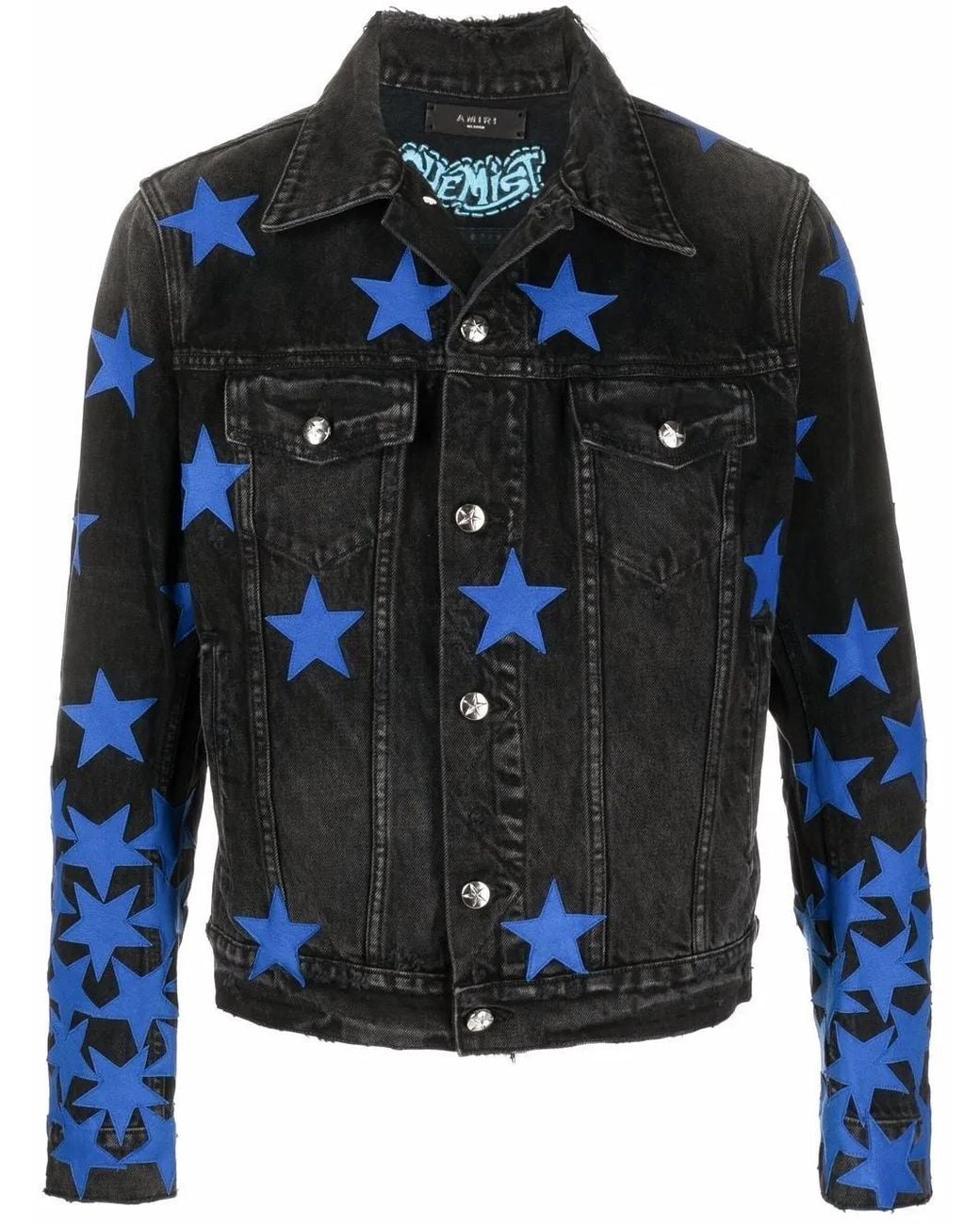 Amiri Chemist Star Denim Jack in het Blue voor heren