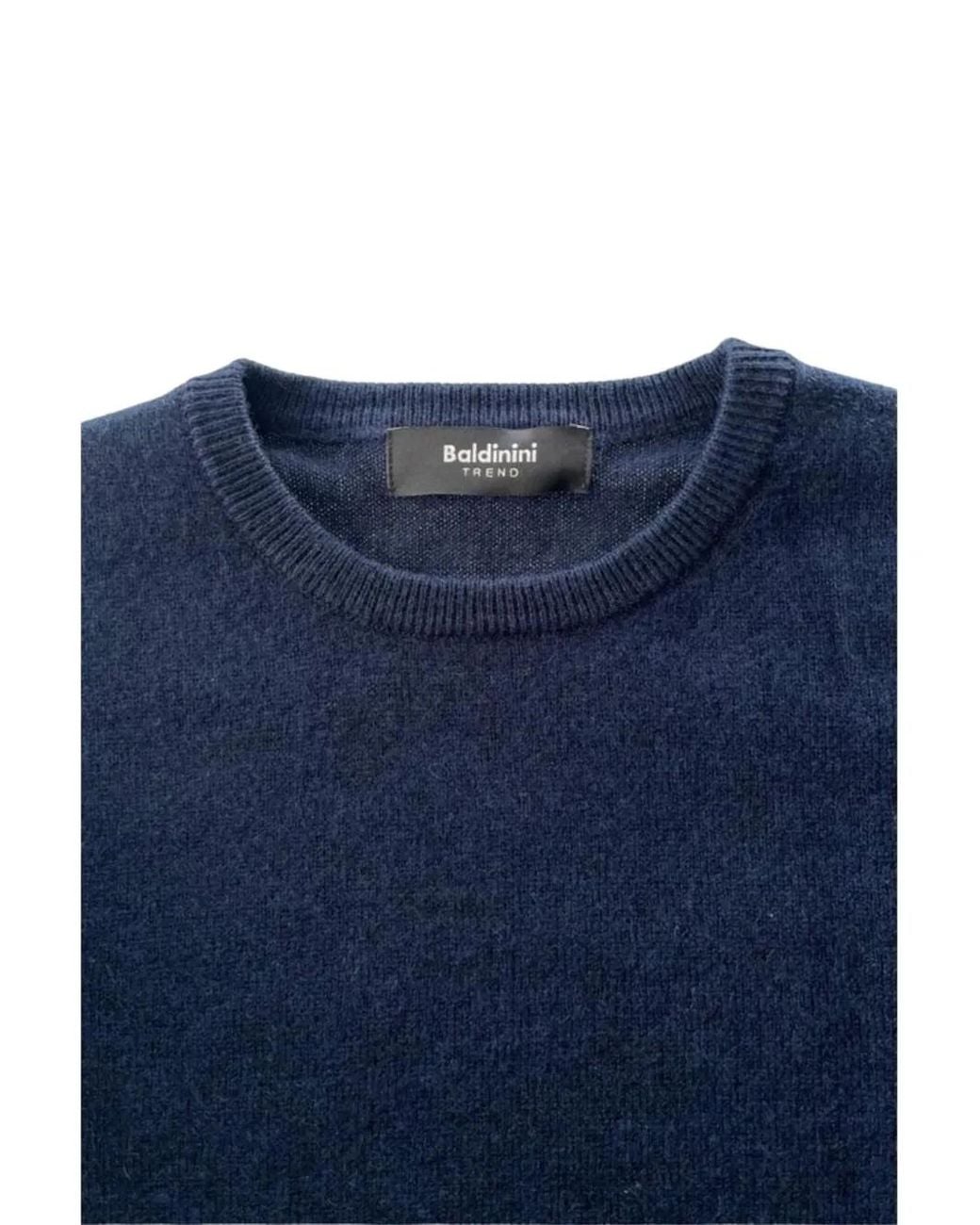 Baldinini Blue Cashmere Sweater for men