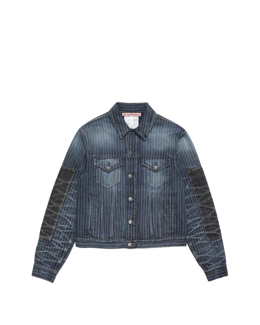 Veste En Jean À Design Patchwork Acne en coloris Blue