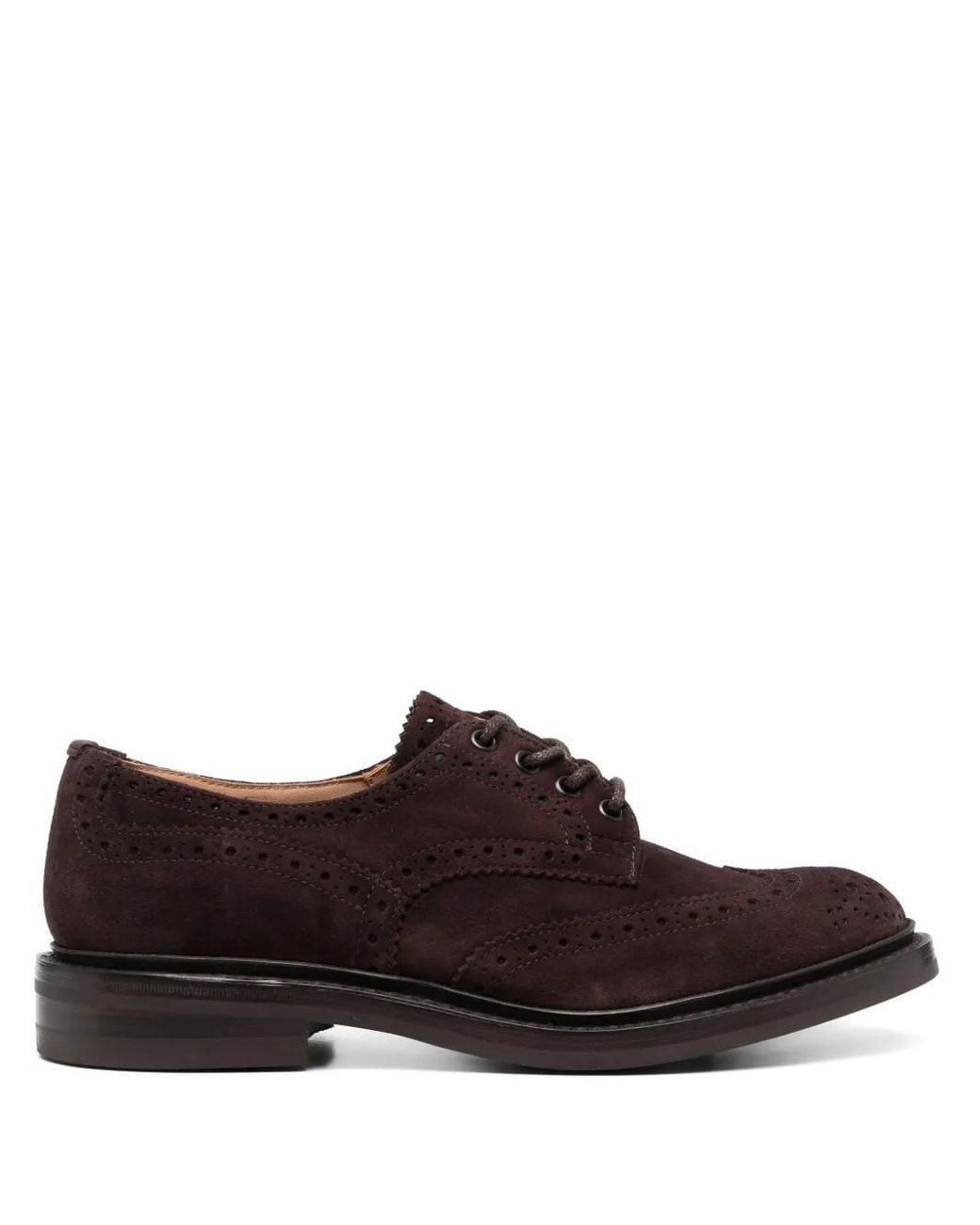 Tricker's Brown Bourton Suede Brogues for men
