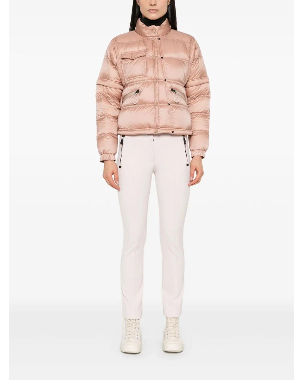 Moncler Pink Mauduit Short Down Jacket