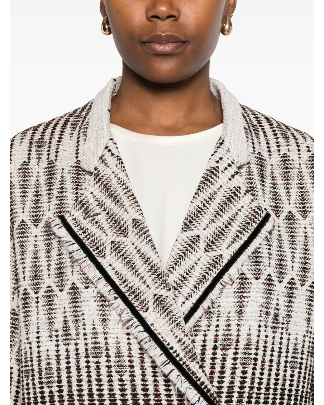 Forte_forte White Double Breasted Jacket