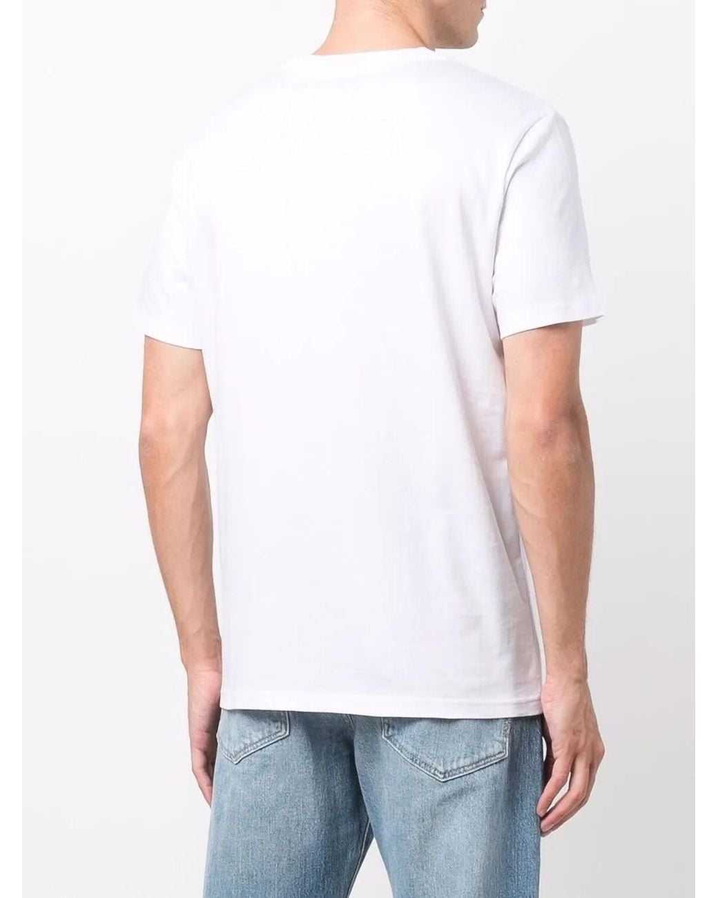 Polo Ralph Lauren White Logo Embroidered T-Shirt for men