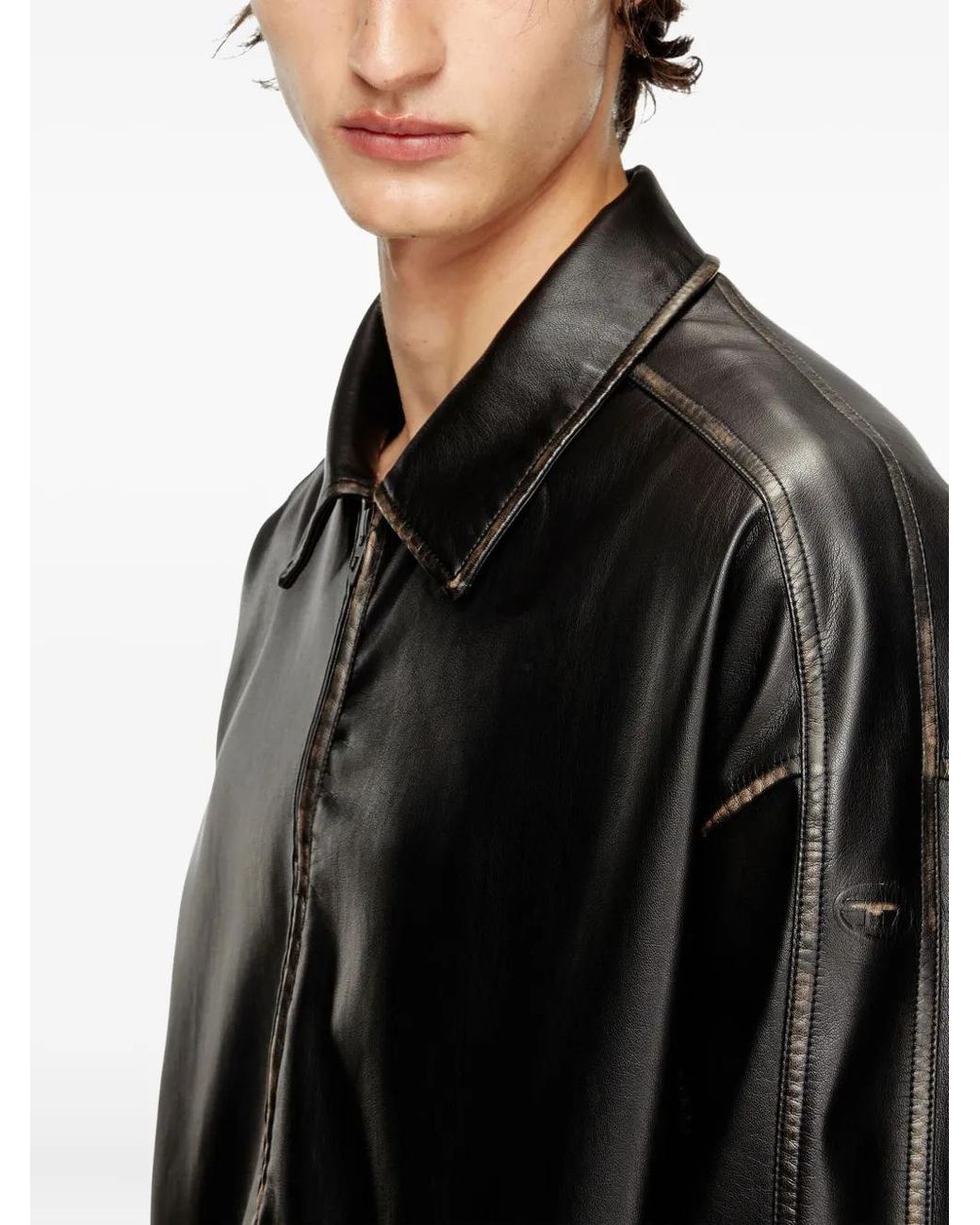 DIESEL Black J-Ake Panelled Jacket