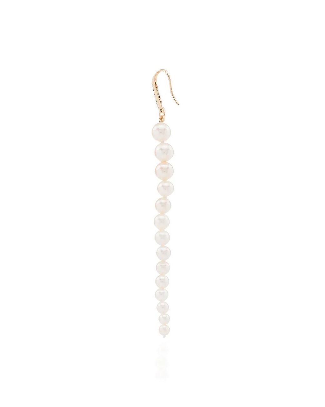 Mateo White 14Kt Pearl And Diamond Drop Earrings