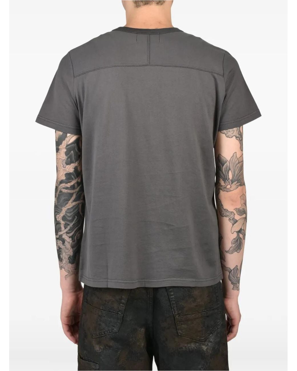 CEDARWOOD Black Slogan-Print Fitted T-Shirt for men