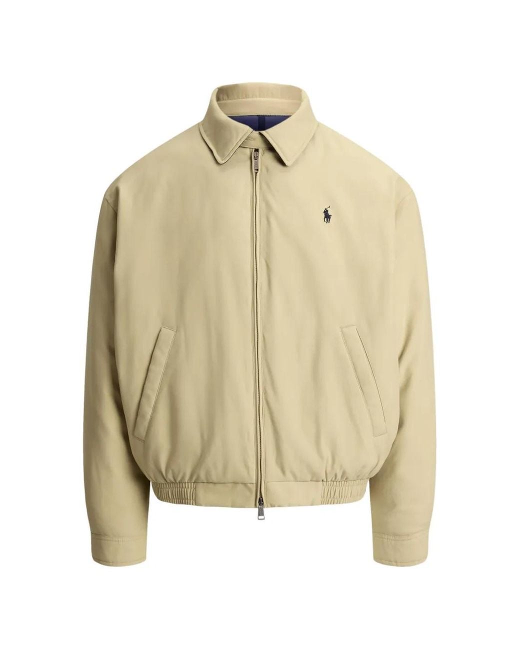 Polo Ralph Lauren Metallic The Big Bayport Embroidered-Logo Zip-Up Jacket for men