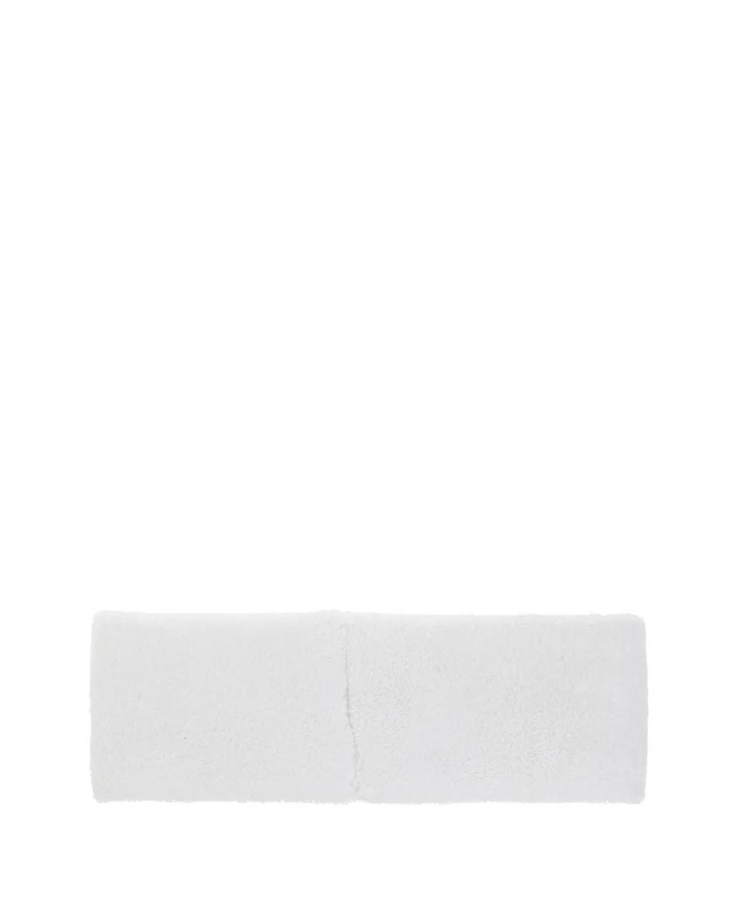Lacoste White Logo-Patch Headband for men