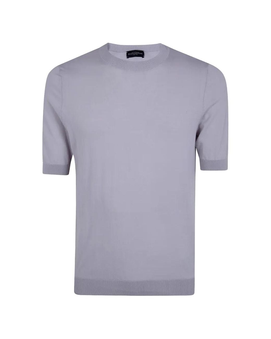 Ballantyne Blue Fine-Knit T-Shirt for men