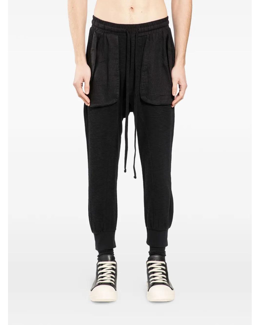 Thom Krom Black Pocket Jersey Track Pants for men