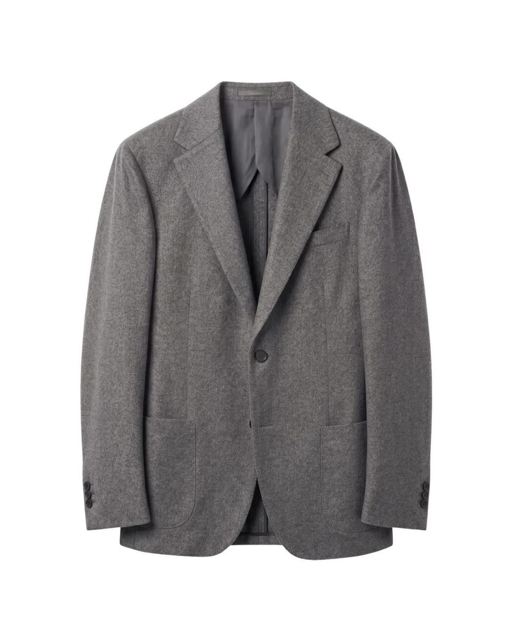 Lardini Gray Single-Breasted Wool Blazer for men