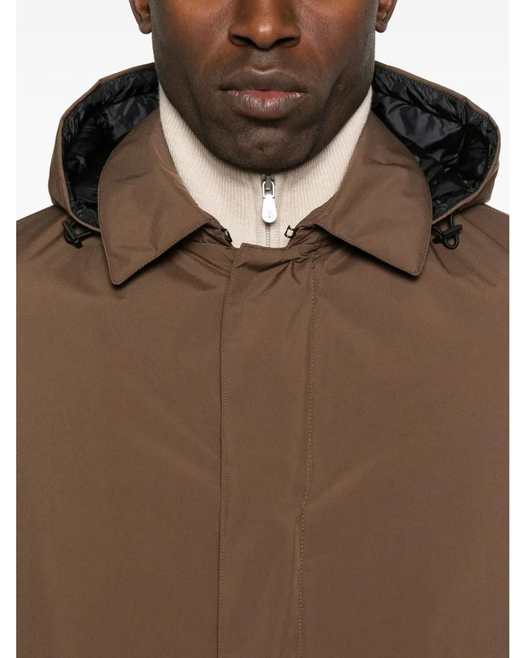 Herno Brown Padded Jacket for men