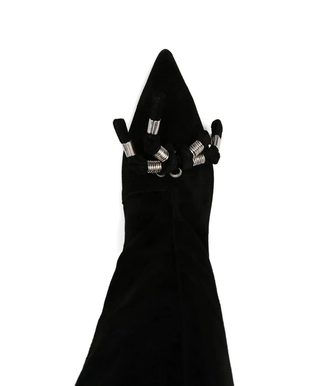 Toga Black 45Mm Knotted-Tassel Suede Boots