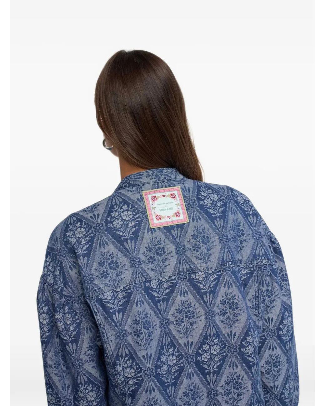 Favorite People Blue X Salsa Jeans Jacquard Shirt