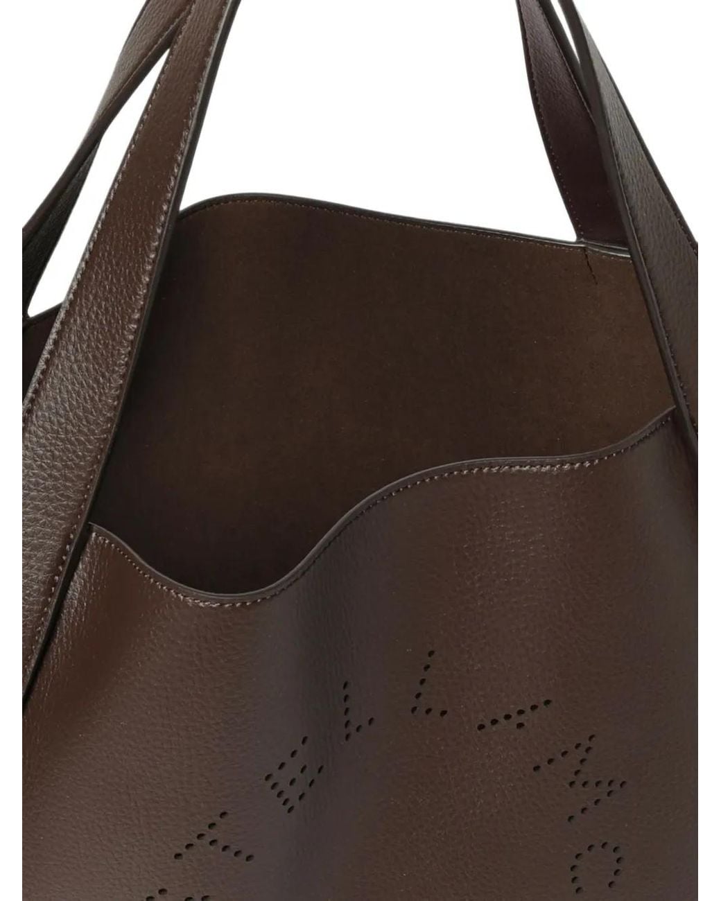 Stella McCartney Brown Logo Tote Bag