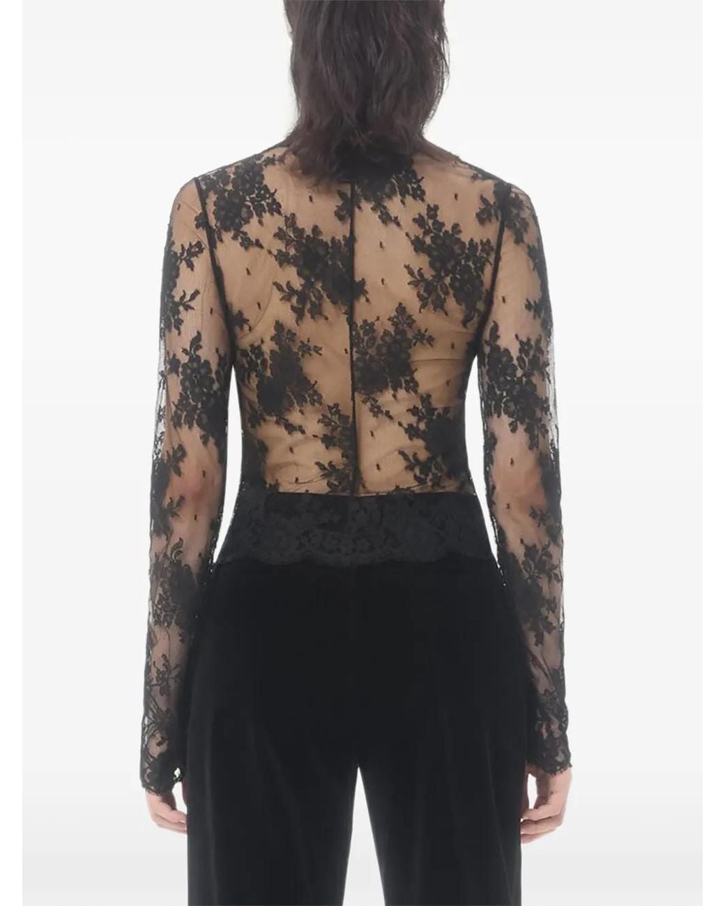 Top Con Inserti di Valentino Garavani in Black