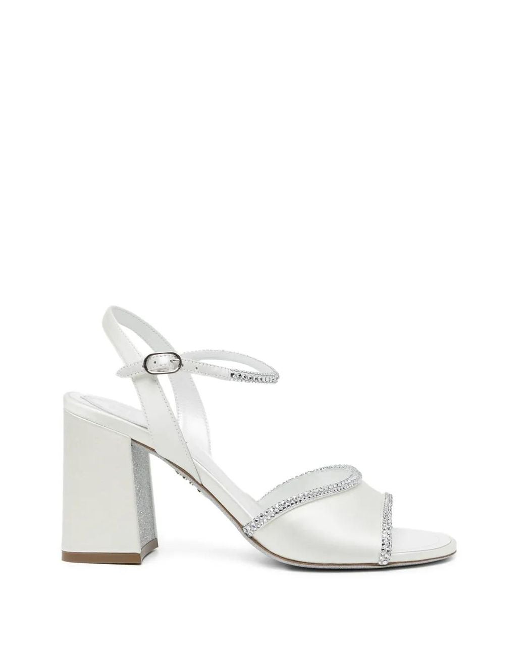 Rene Caovilla White Sandales Margherita 50 Mm