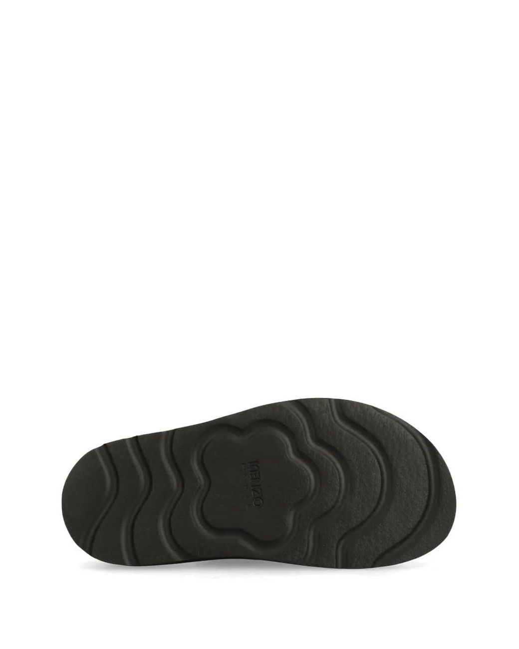 KENZO Black Matto Leather Sandals