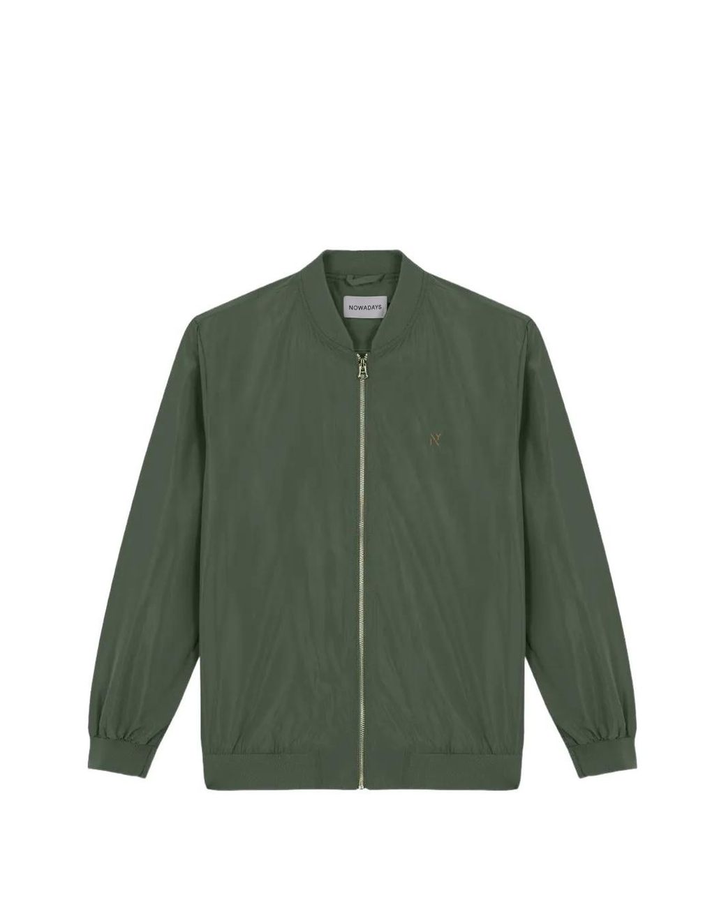 NOWADAYS Green Logo-Embroidered Bomber Jacket for men