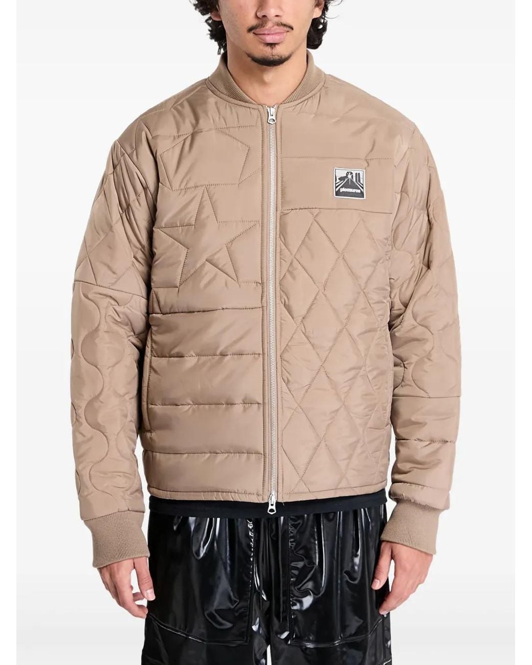 Pleasures Natural Stonehenge Quilted Jacket for men