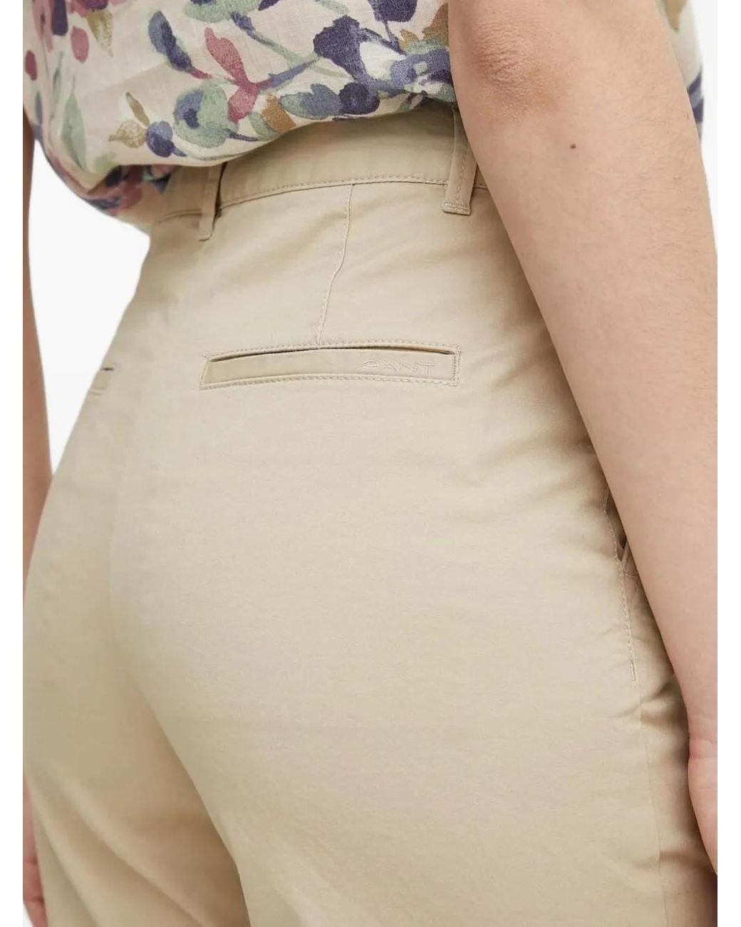 Gant Natural Flat-Front Tailored Shorts