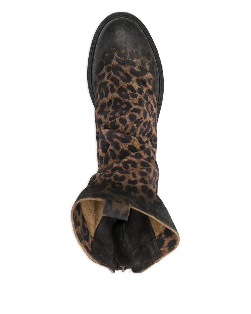 METISSE Black 40Mm Leopard-Print Slouch Boots
