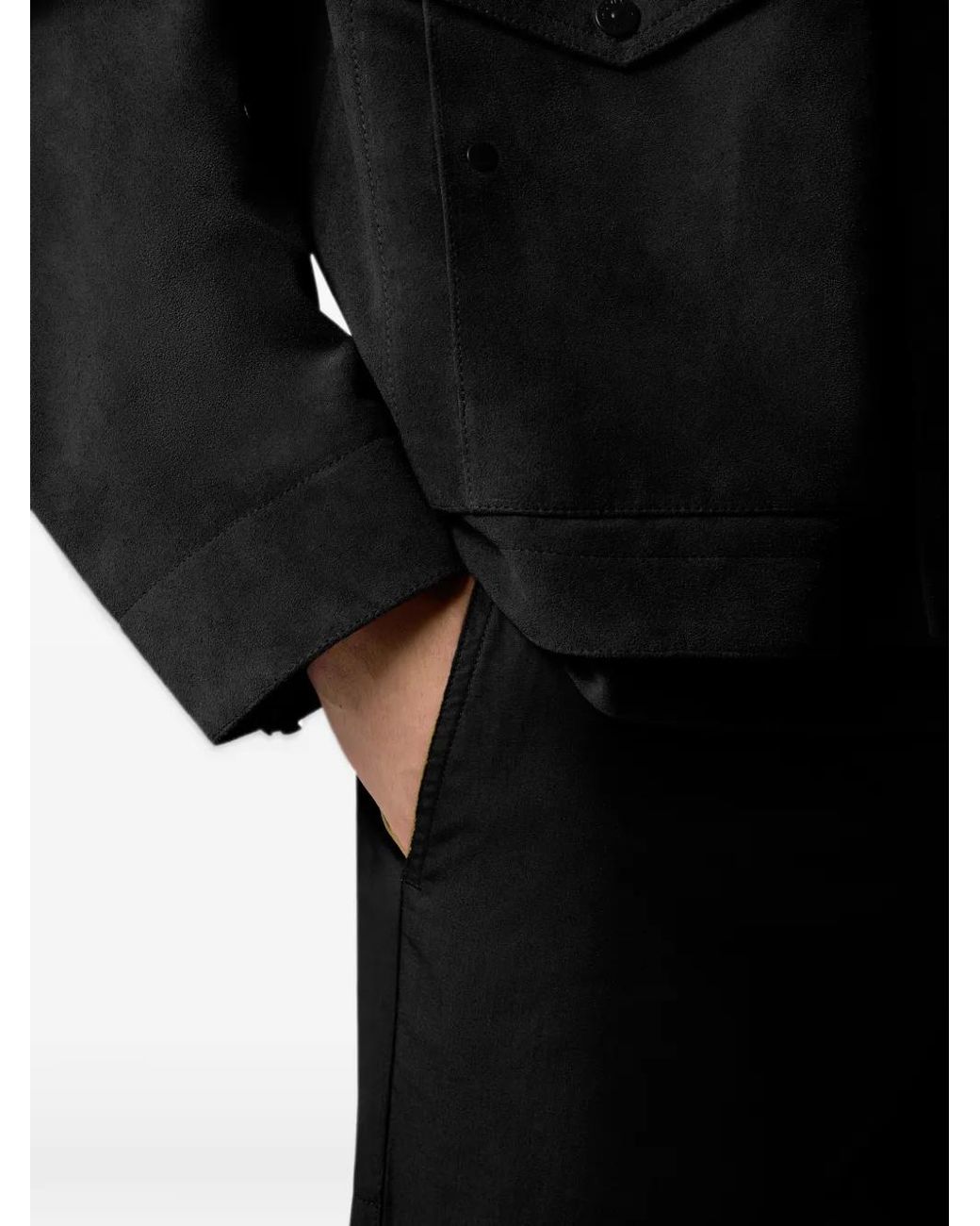 Stone Island Black 3100018 All-Weather Cotton Canvas Ghost Slim-Fit Chino Trousers for men