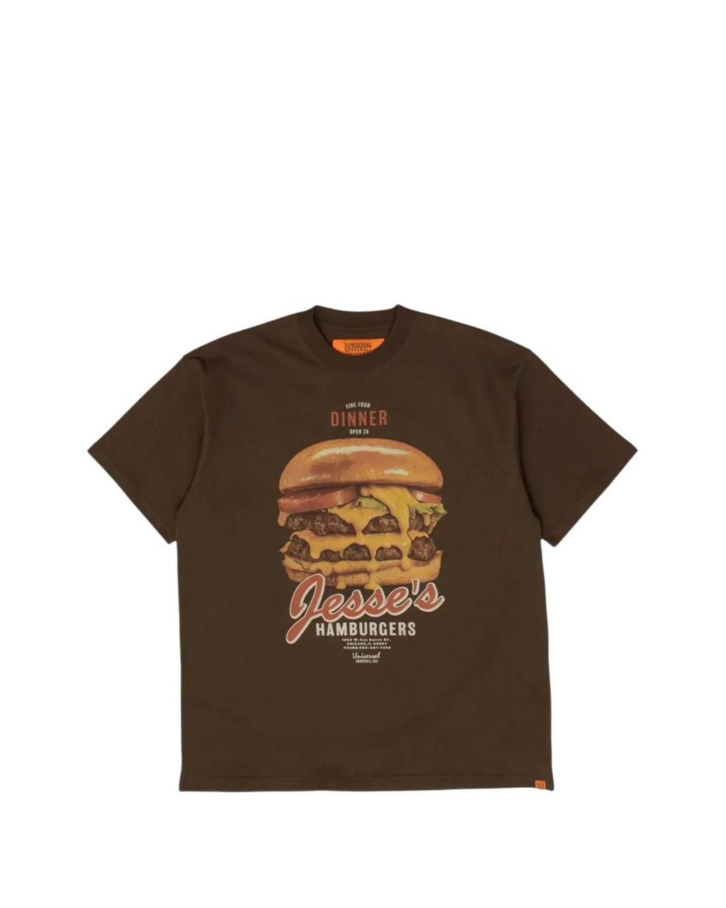 Universal Overall Brown Graphic-Print T-Shirt