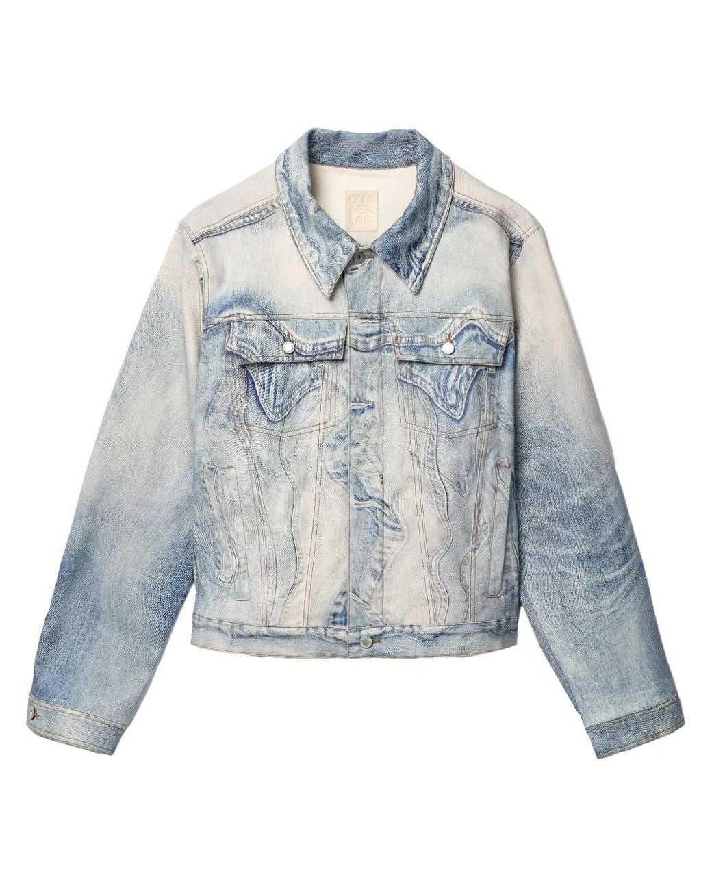 CAMPERLAB Blue Swirl-Print Denim Jacket