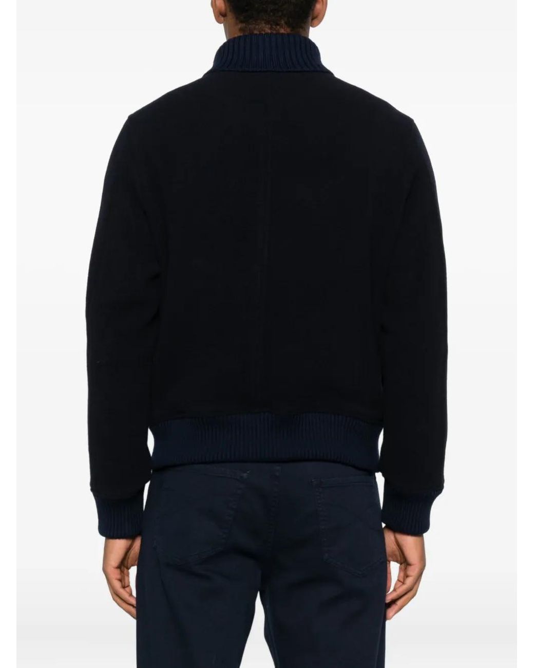 Eleventy Black Jacket With Pockets for men