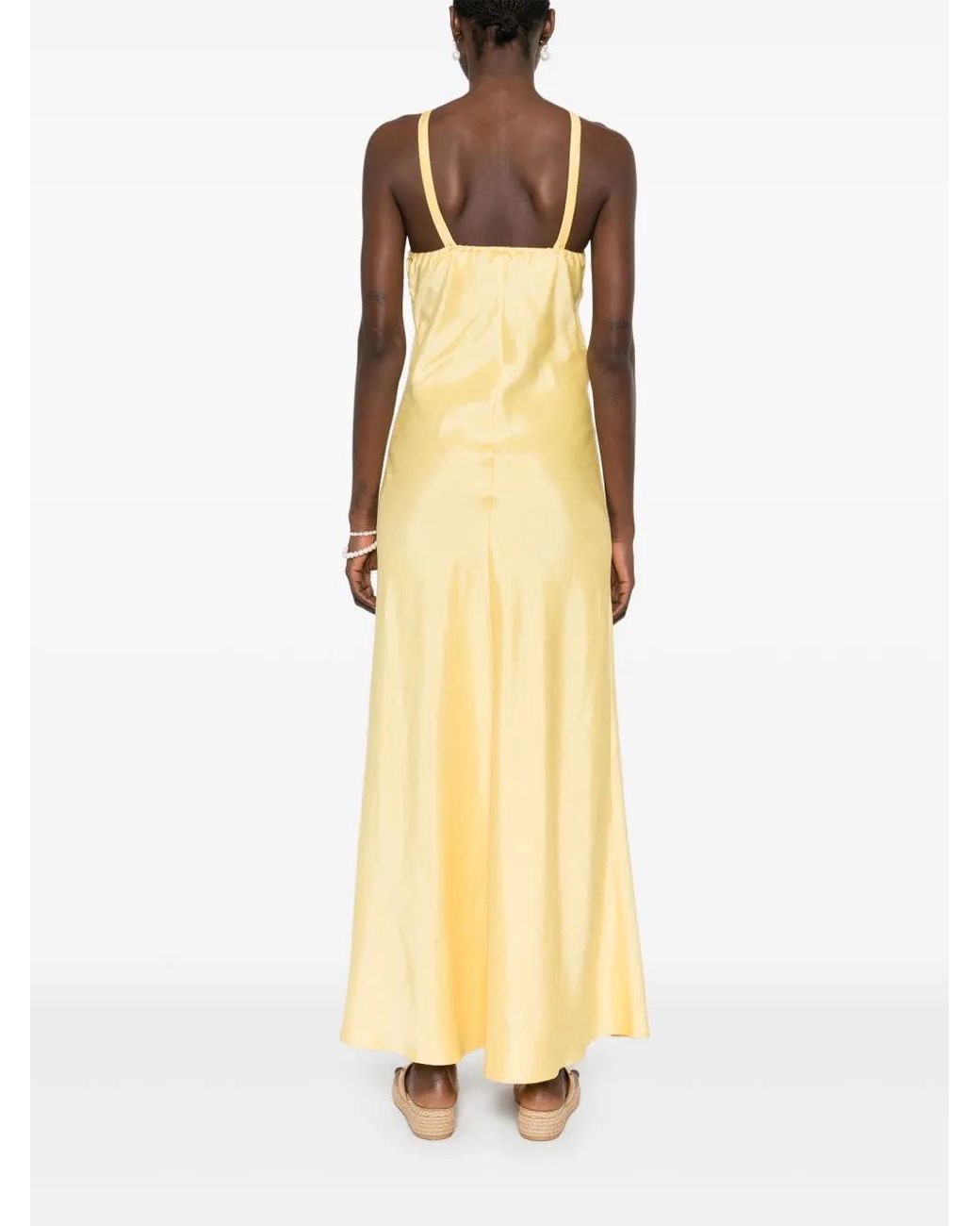 maxi dress party Party Girl Pink Satin Maxi Dress - US 4