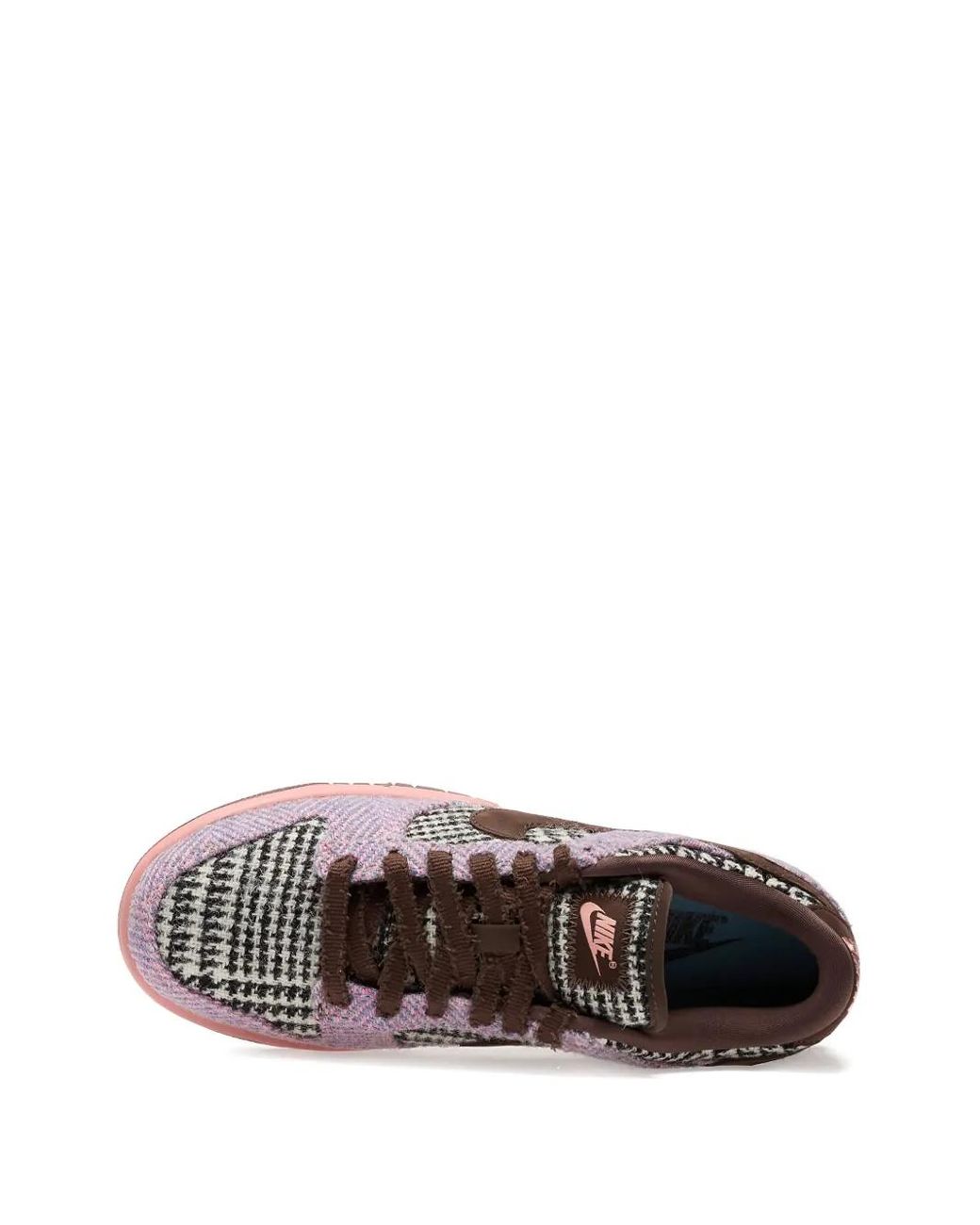 Nike Brown X Harris Tweed Dunk Low Sneakers